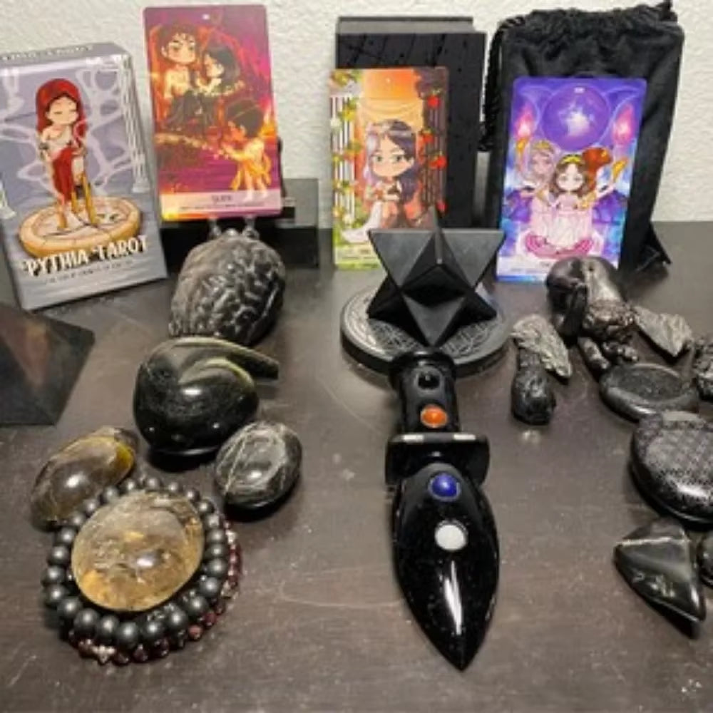 12*7Cm Pythia Tarot | Unique Indie Tarot Deck for Beginners | the Greek Gods | Myth Zeus Athena Hecate | Cute Fairytale Cartoon