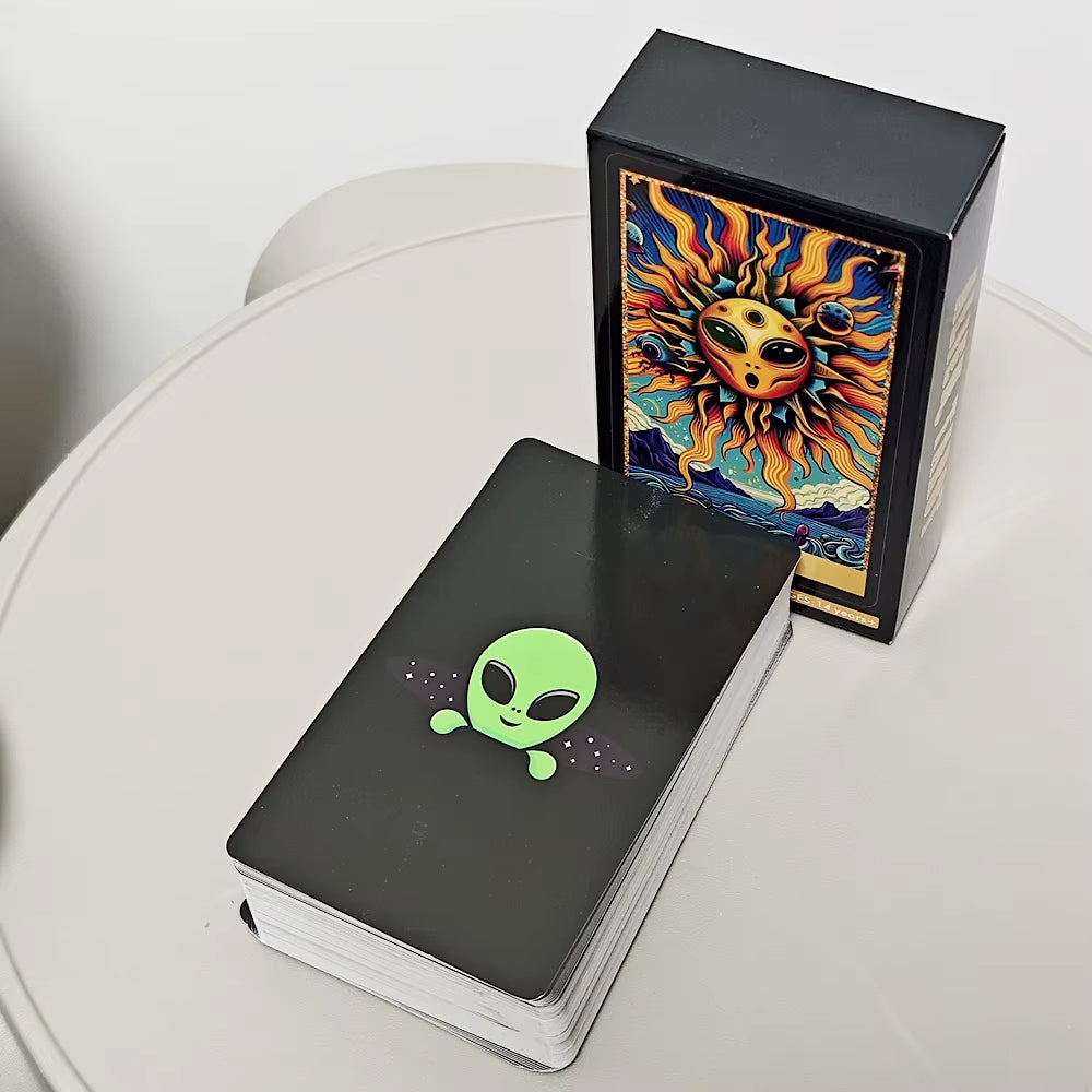 Alien Tarot Cards 78 Pcs Tarot Cards Based on Rider Waite System 10.3*6Cm