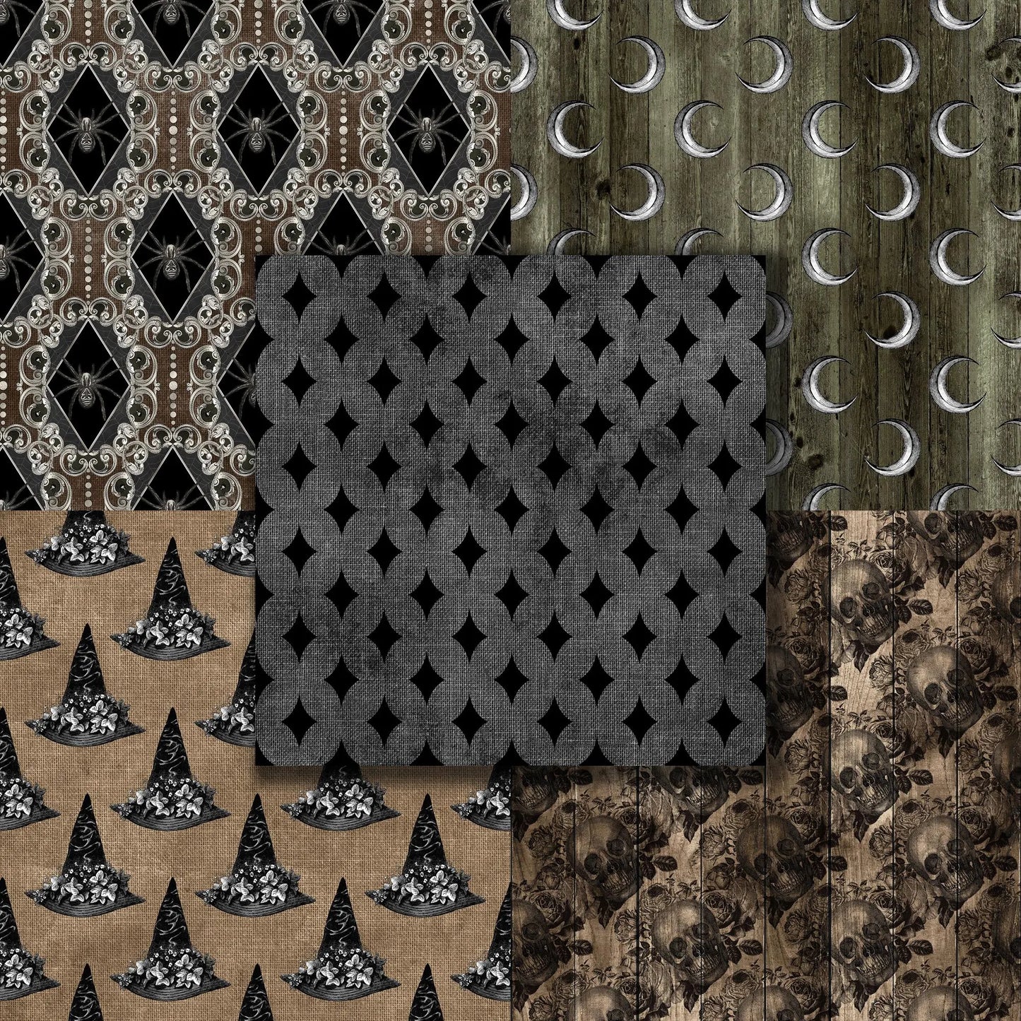 Witch Cottage Halloween - 12X12 Scrapbook Paper Pack - 8576