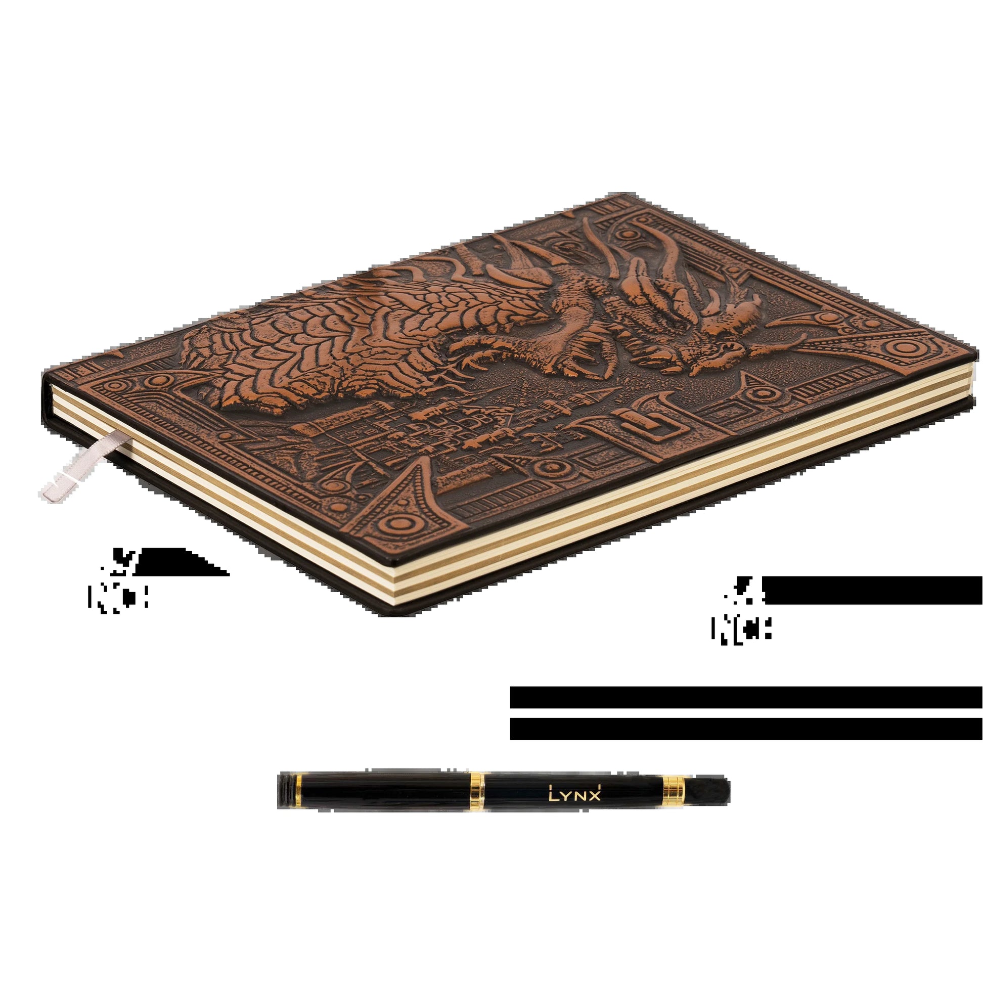 3D Faux-Leather Notebook