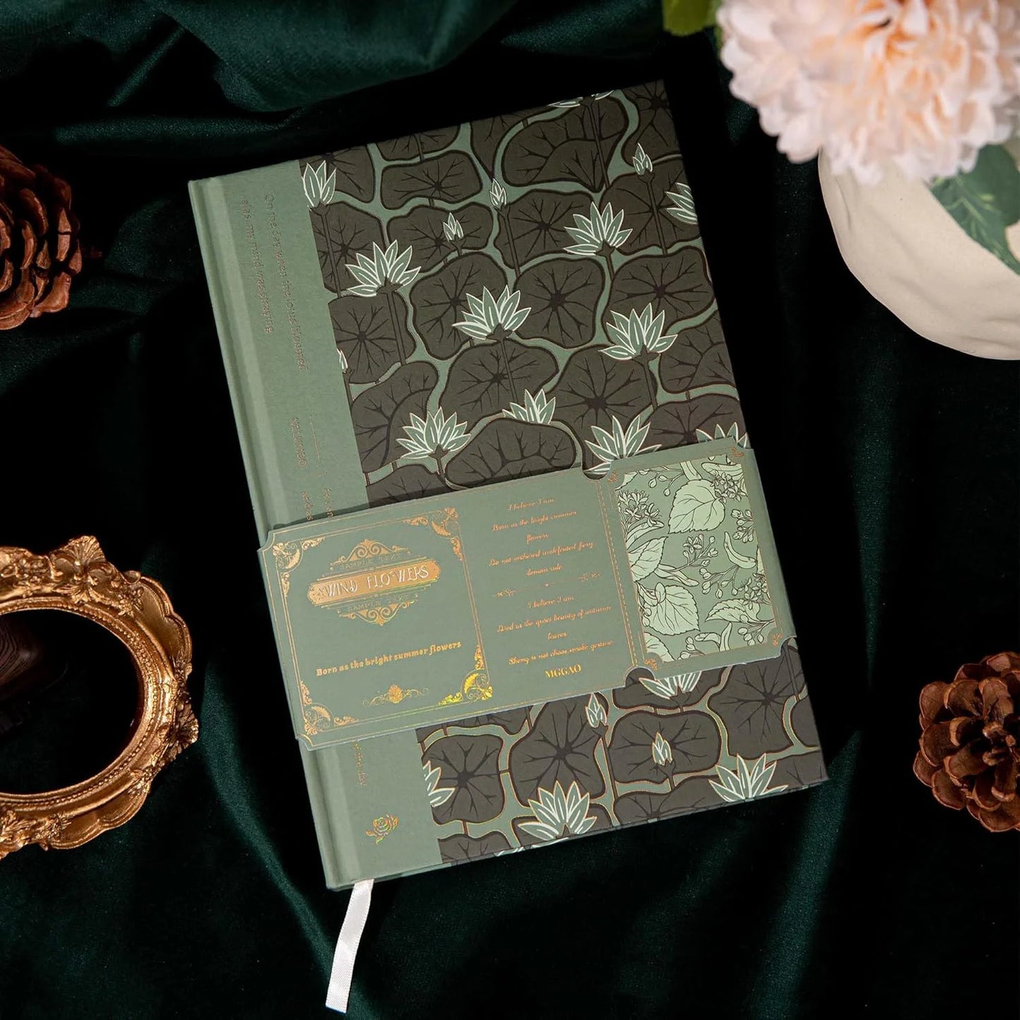 320 Pages College Ruled Green Journal Notebook, Lined Journal Notebook