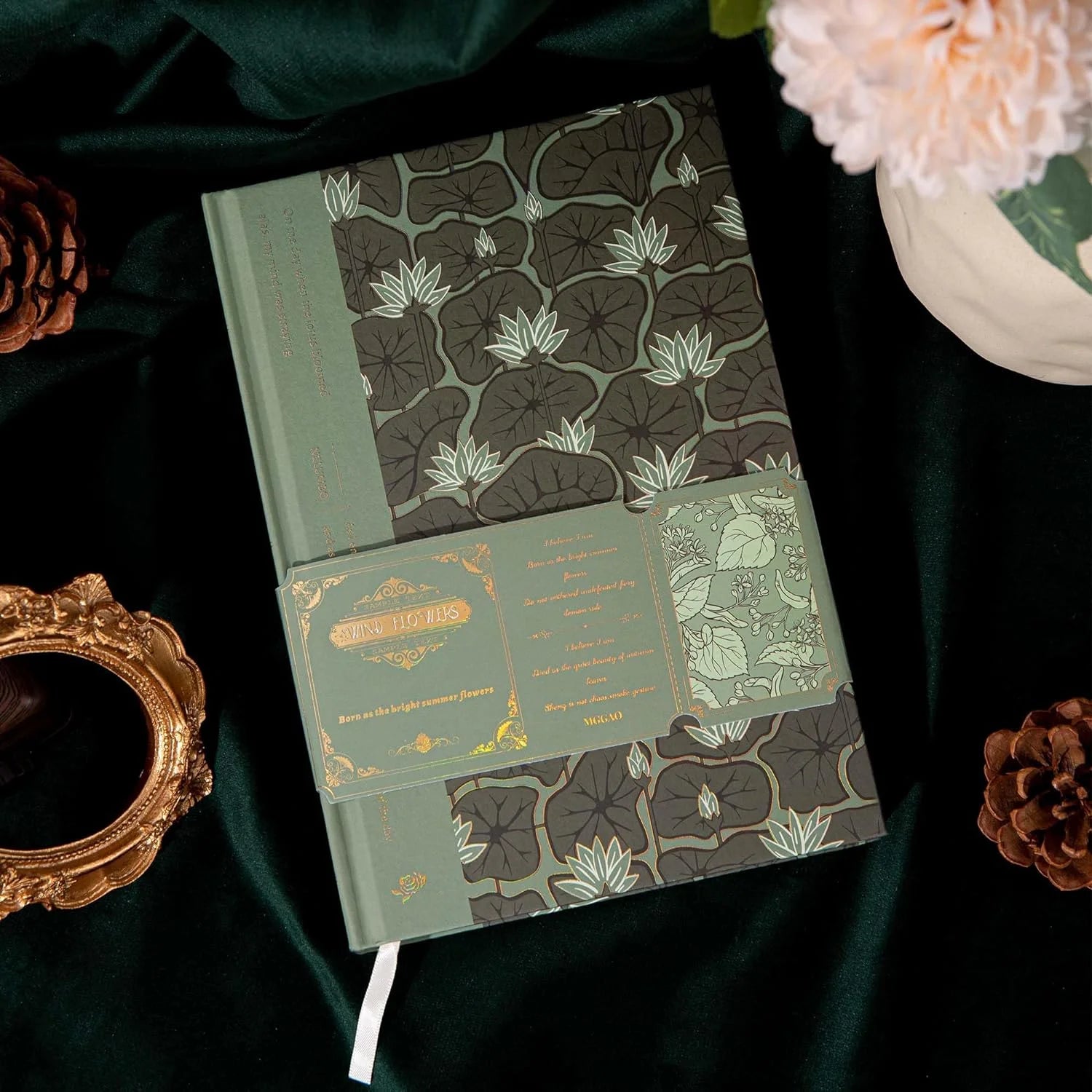 320 Pages College Ruled Green Journal Notebook, Lined Journal Notebook