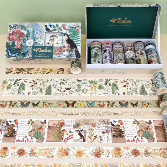 Vintage Spring Blossoms - 37 Rolls Washi Tape Set