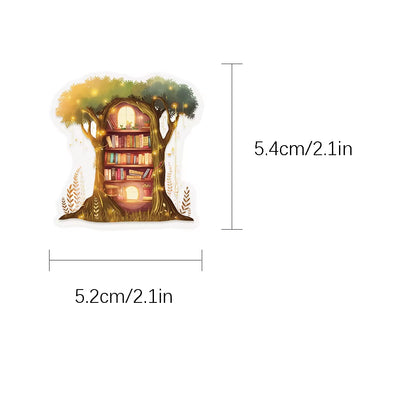 50Pcs/Pack PET Witch Moon Sticker Magic World Witch Stickers DIY Craft Scrapbooking Album Junk Journal Phone Decorative Sticker