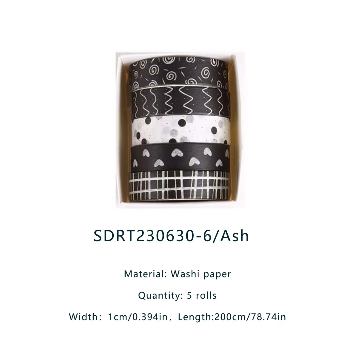 5 Rolls Forest Washi Tape Set Colorful Flowers Watercolor Plants Masking Tape Scrapbooking Adhesive DIY Journals Crafts