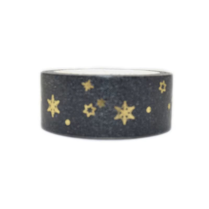 Washi Tape Gold Flowers/Stars Washi Set Planner Time Kawaii Washi Tape Lot Japanese DIY Scrapbook Fita Adesiva Papeleria