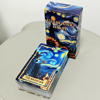 78 Starry Night Magic Theme 10.3*6Cm Tarot Cards Based on Rider Waite System