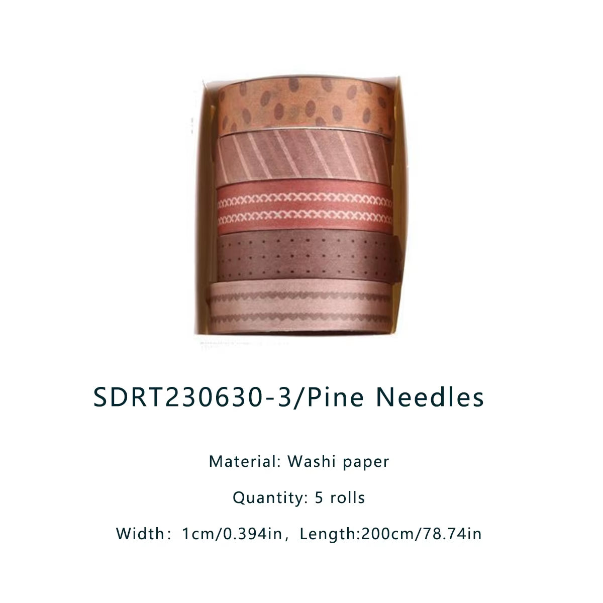 5 Rolls Forest Washi Tape Set Colorful Flowers Watercolor Plants Masking Tape Scrapbooking Adhesive DIY Journals Crafts