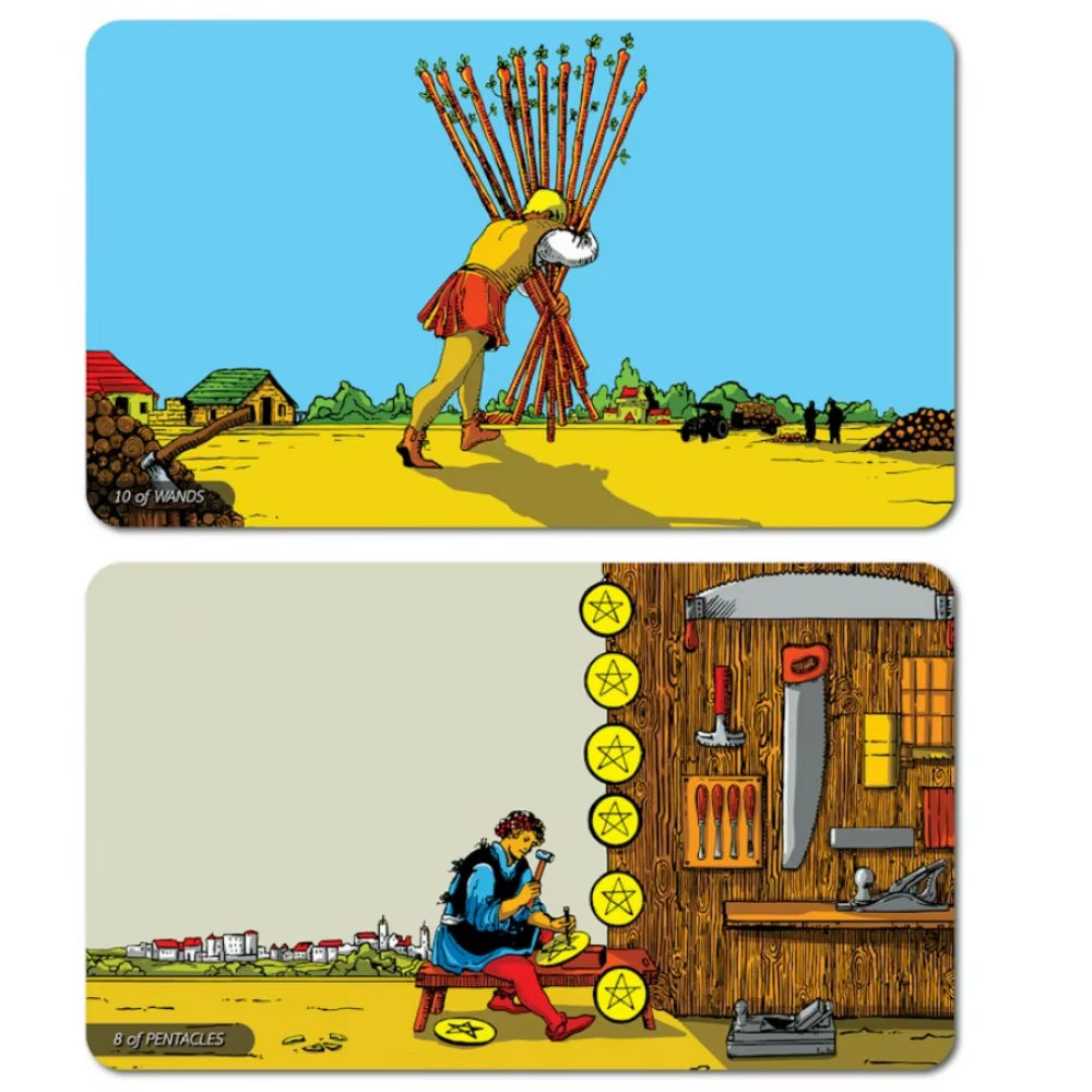 7*12Cm RWS Panorama Tarot Gilded Gold Edges78 Pcs Cards When Wide Angle Lens Show You New Perspective of RWS