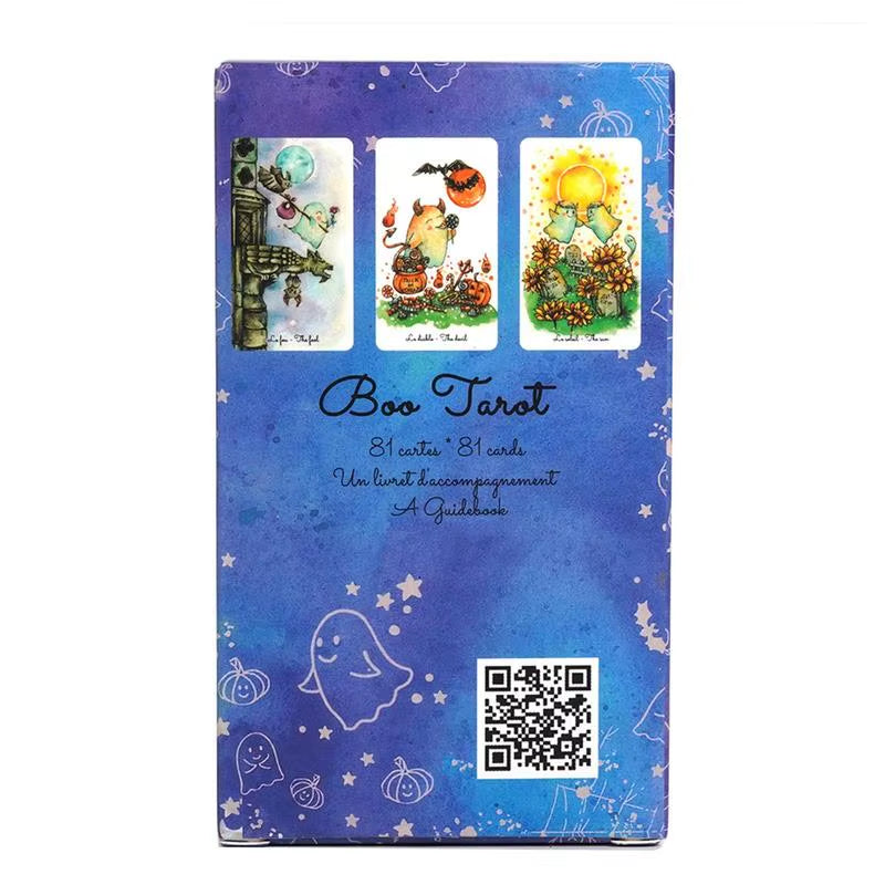 Boo Tarot by Celia Melesville 78 Cards English Fate Divination Tarot Cards for Beginner Oracle Cards Party Table Board Game