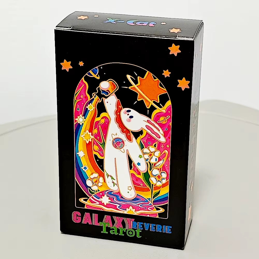 Galaxy Reverie Tarot Deck 78 Cute Rabbit-Themed Tarot Cards Based on Rider System 10.3*6Cm